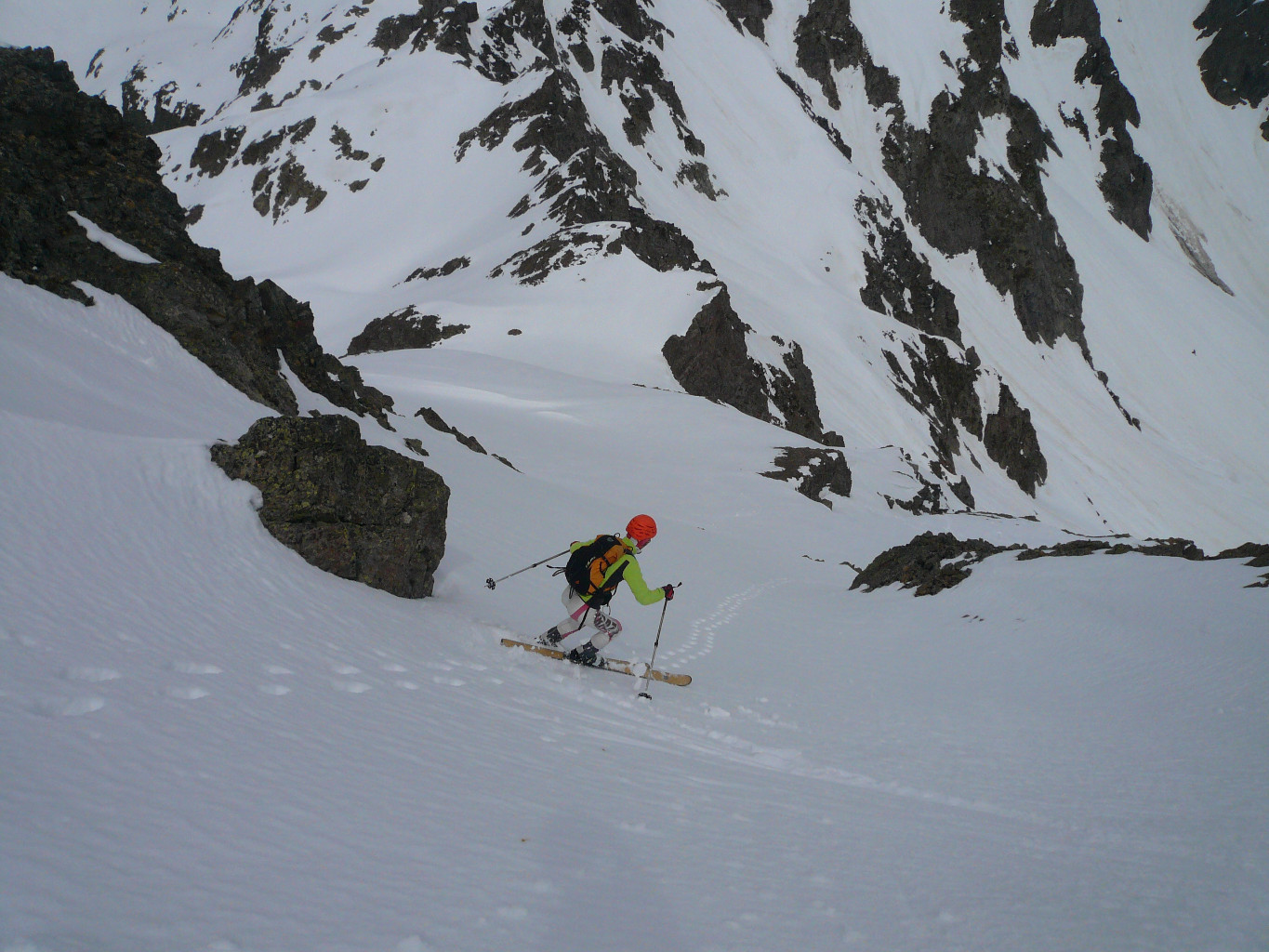 Couloir N: pente sommitale cuite à l'étouffée au torchon