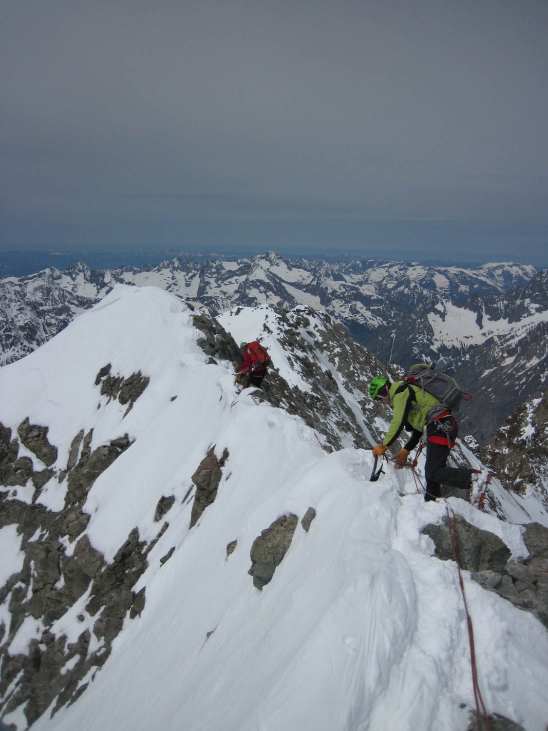Final de l'arête w des Ecrins