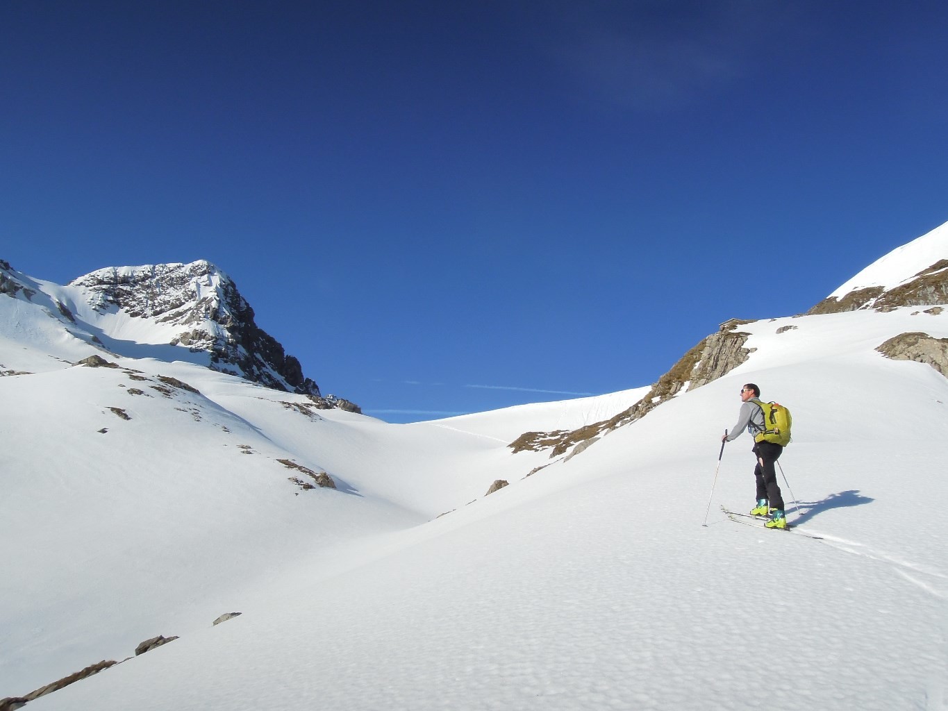 Arrivée au col de Bossetan et Corne au Taureau