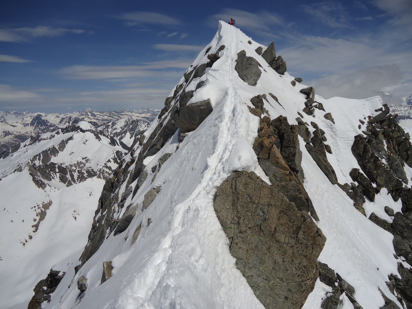 Cima di Rosso: cresta finale