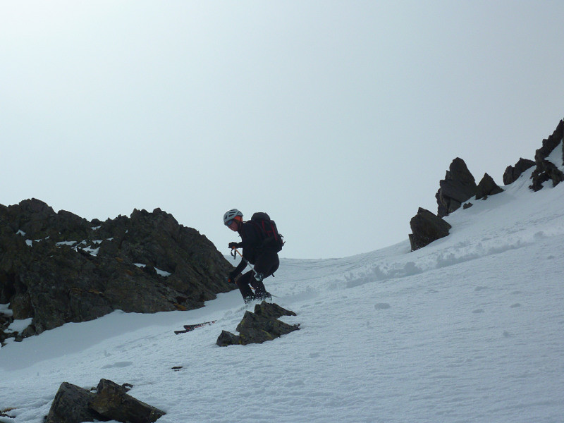 Début de la descente
