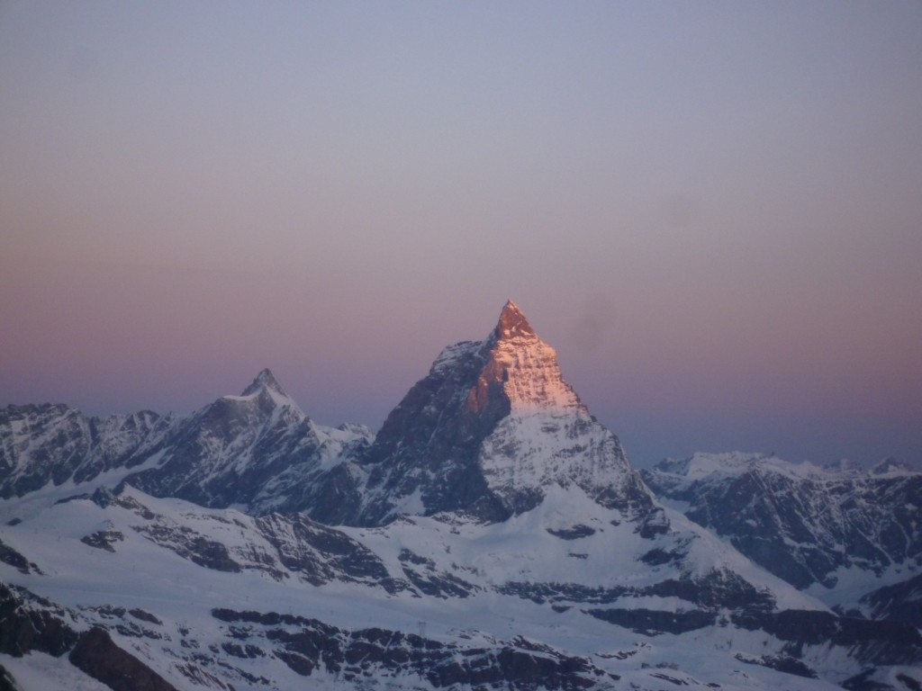 Lever de soleil sur le Cervin