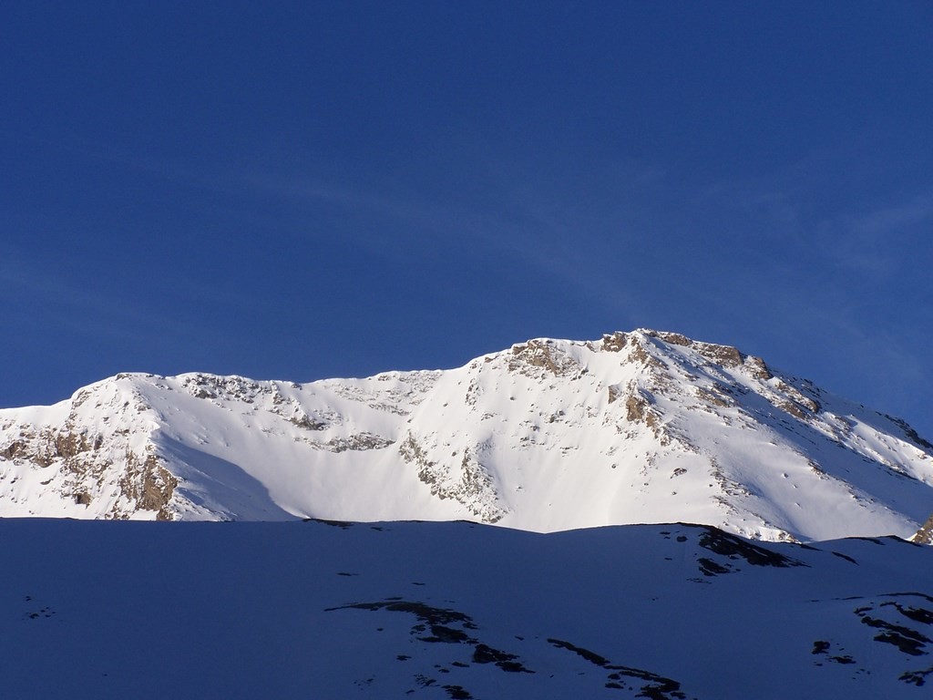 Face Nord de Pers depuis le refuge du Prariond