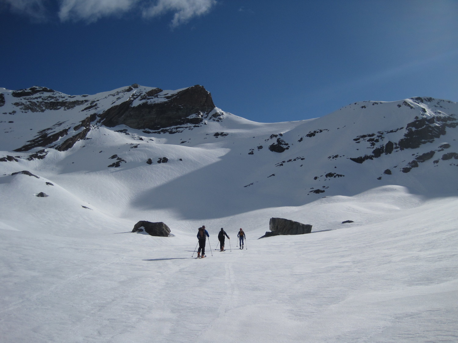 Verso il Colle del Furggen