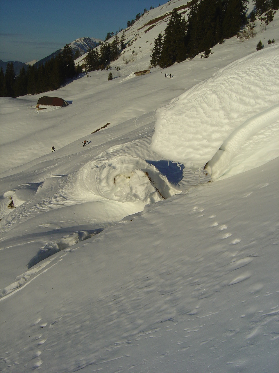 La descente NW par endroits chaotiques
