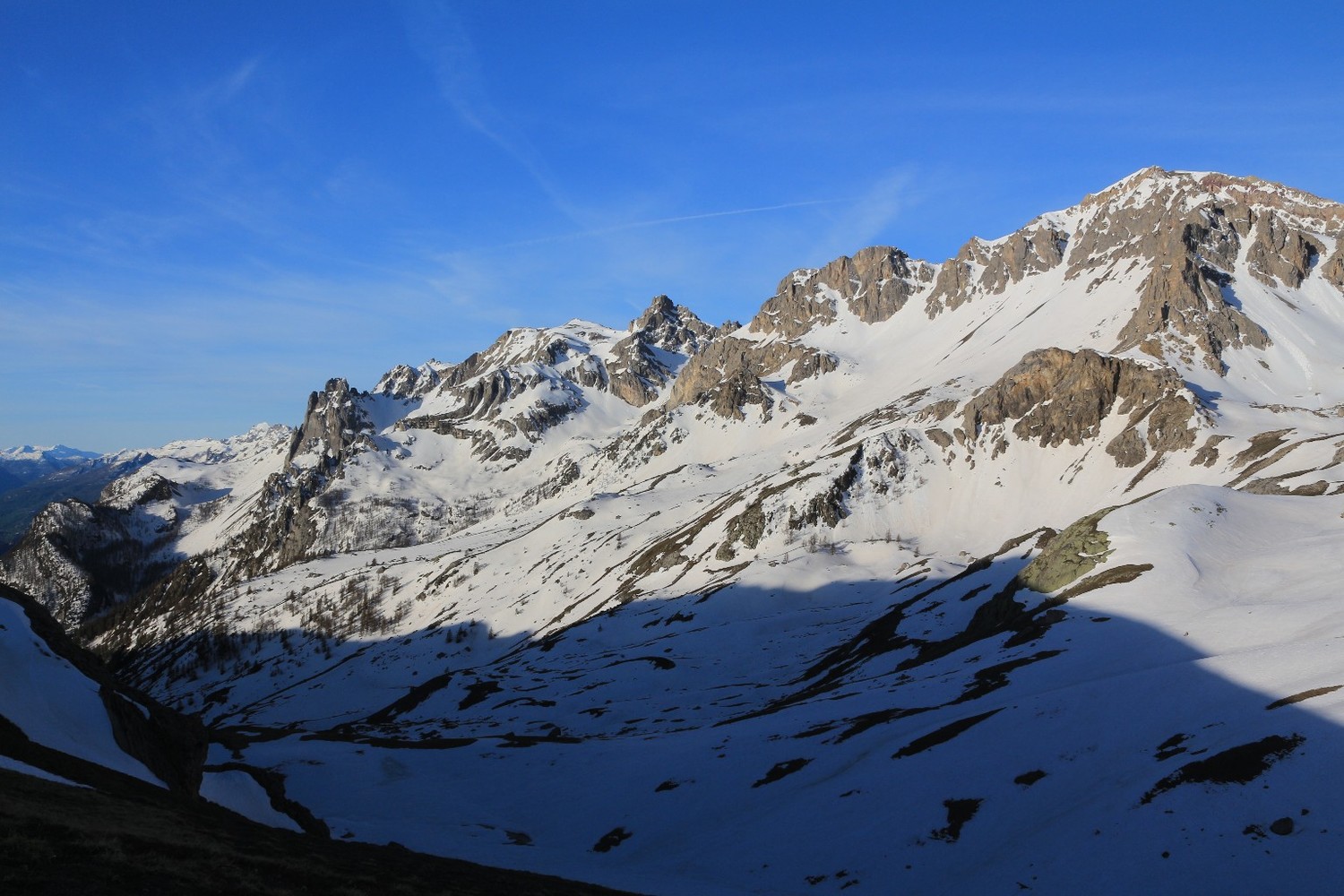 Du Col de la Trancoulette, vers la Tête des Lauzières et de Montbrison