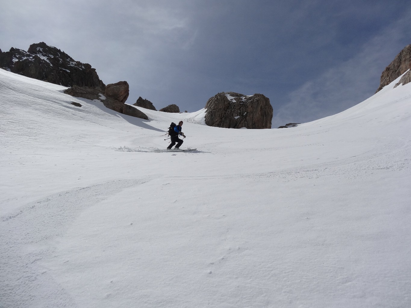 Ski au dessus du Fond de Closis