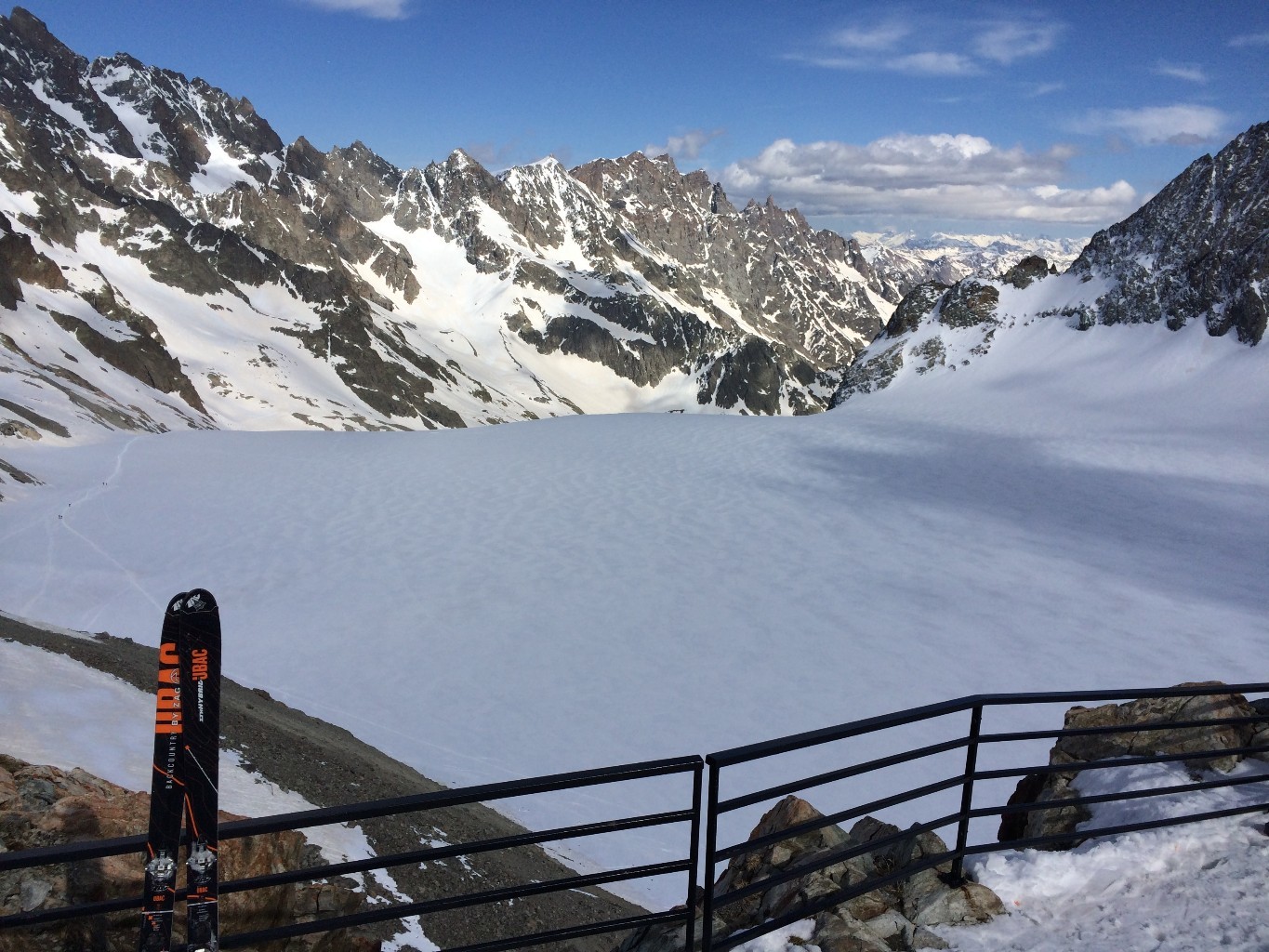 le glacier blanc vu du refuge
