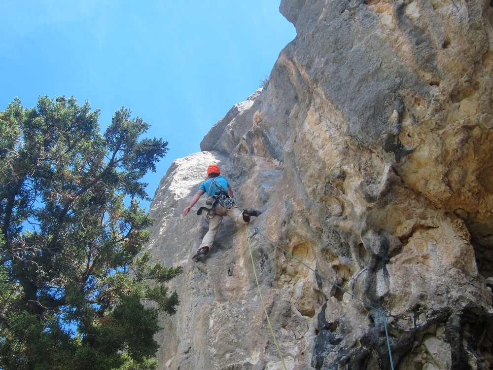 Le crux de L1 passé, on respire !