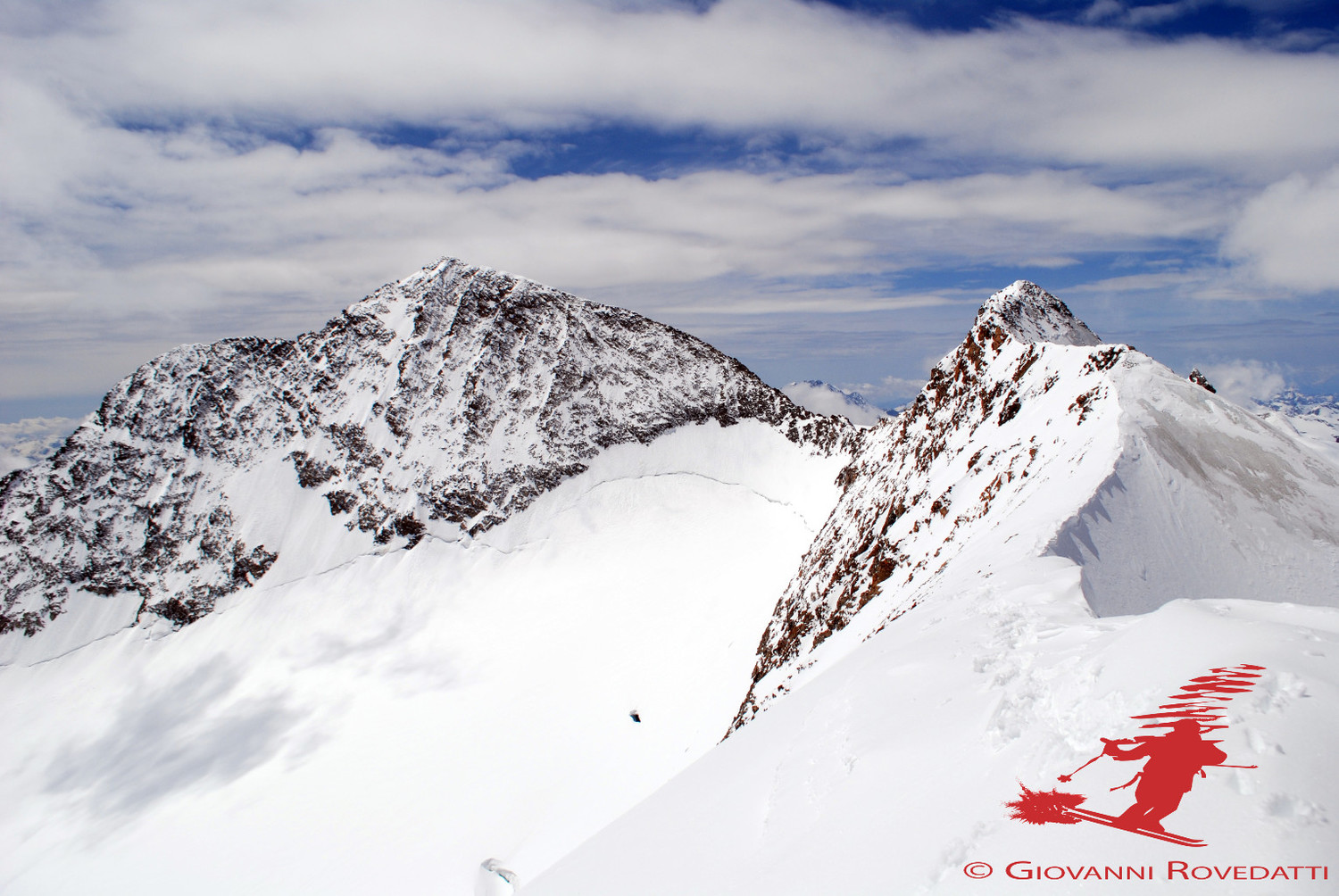 Pizzo Zupo' 3996m e Pizzo Bellavista 3922m da E