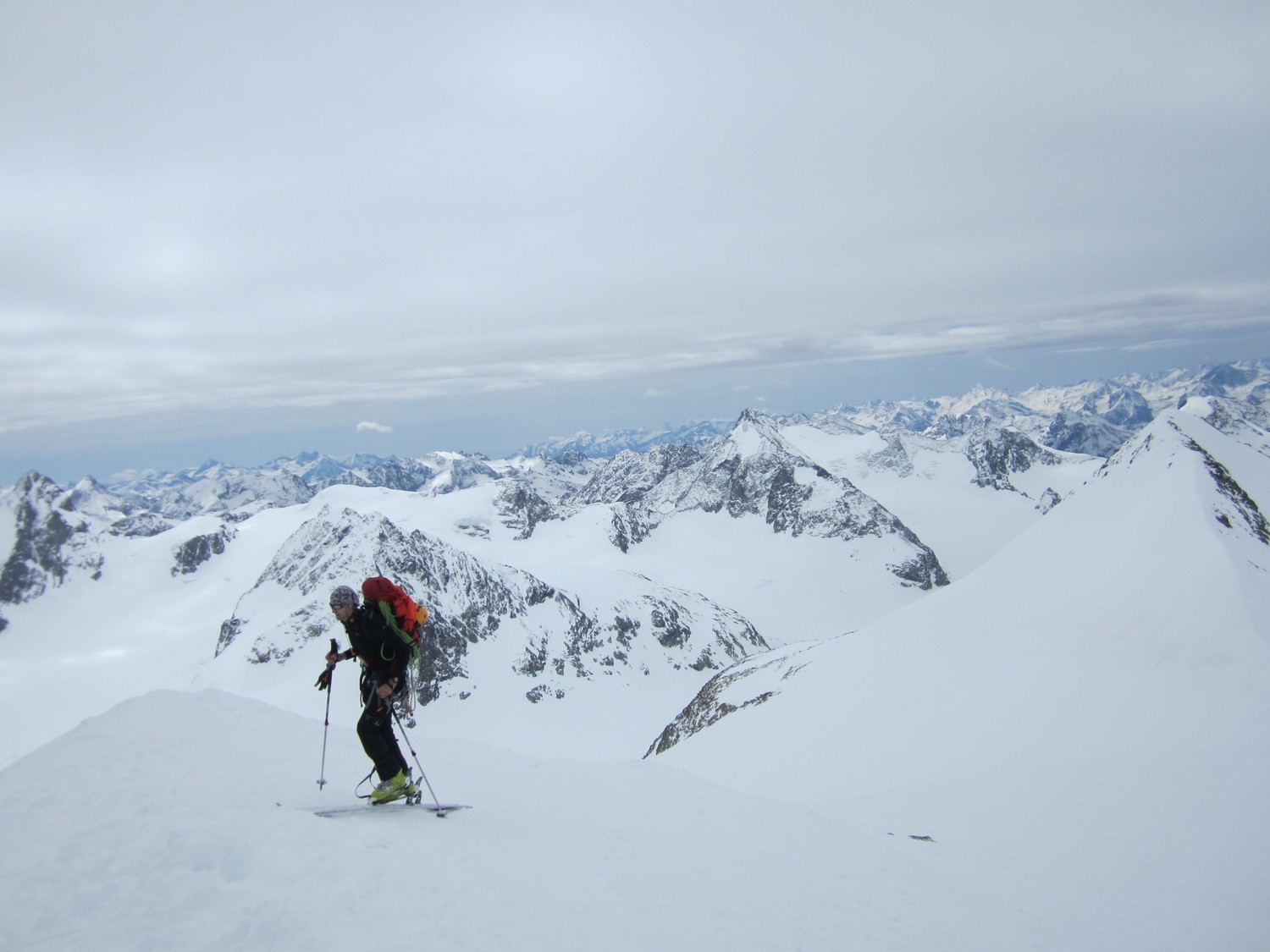 Couvert à l'arrivée au sommet