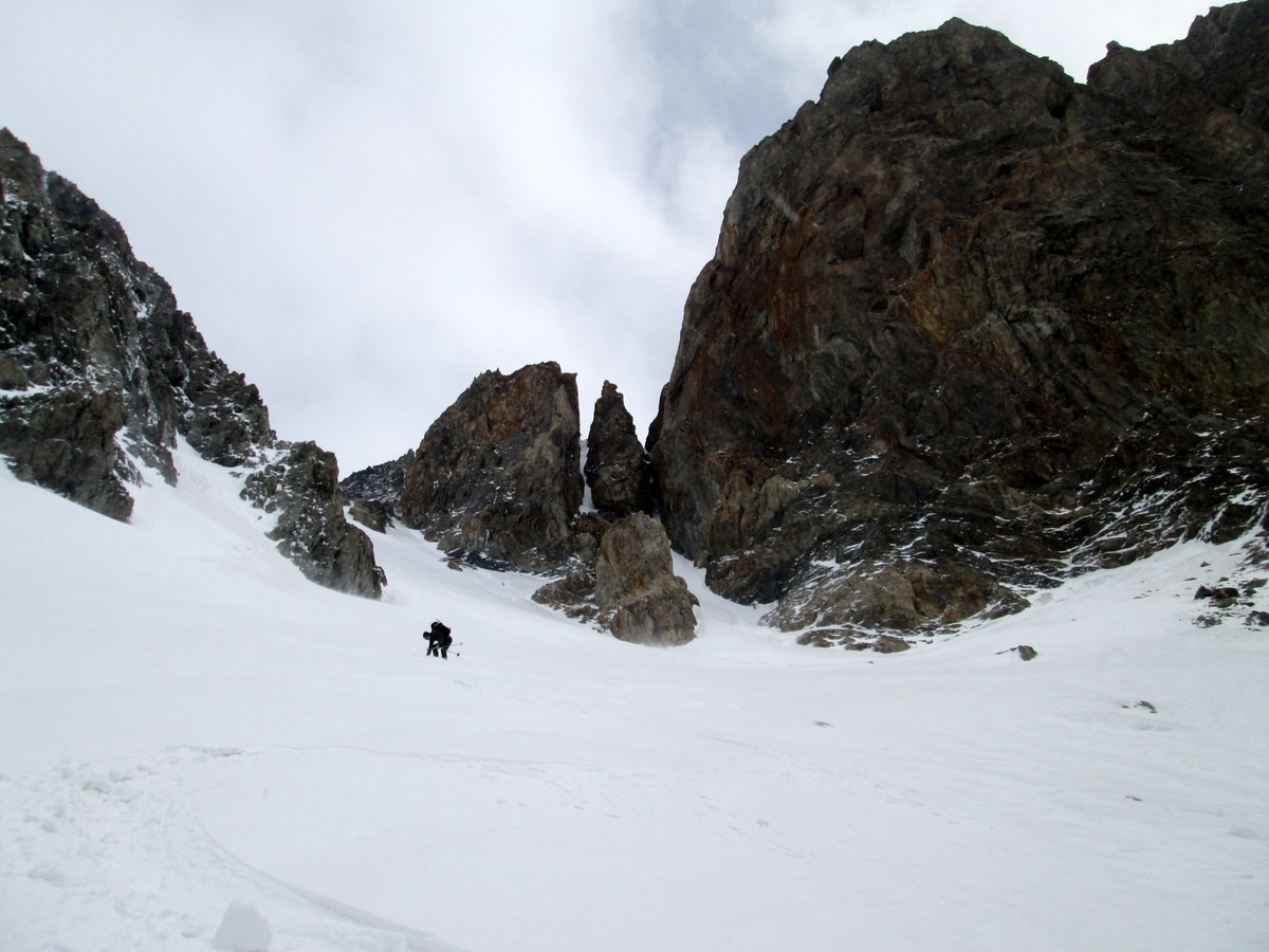 Dans le haut:: un peu de poudre