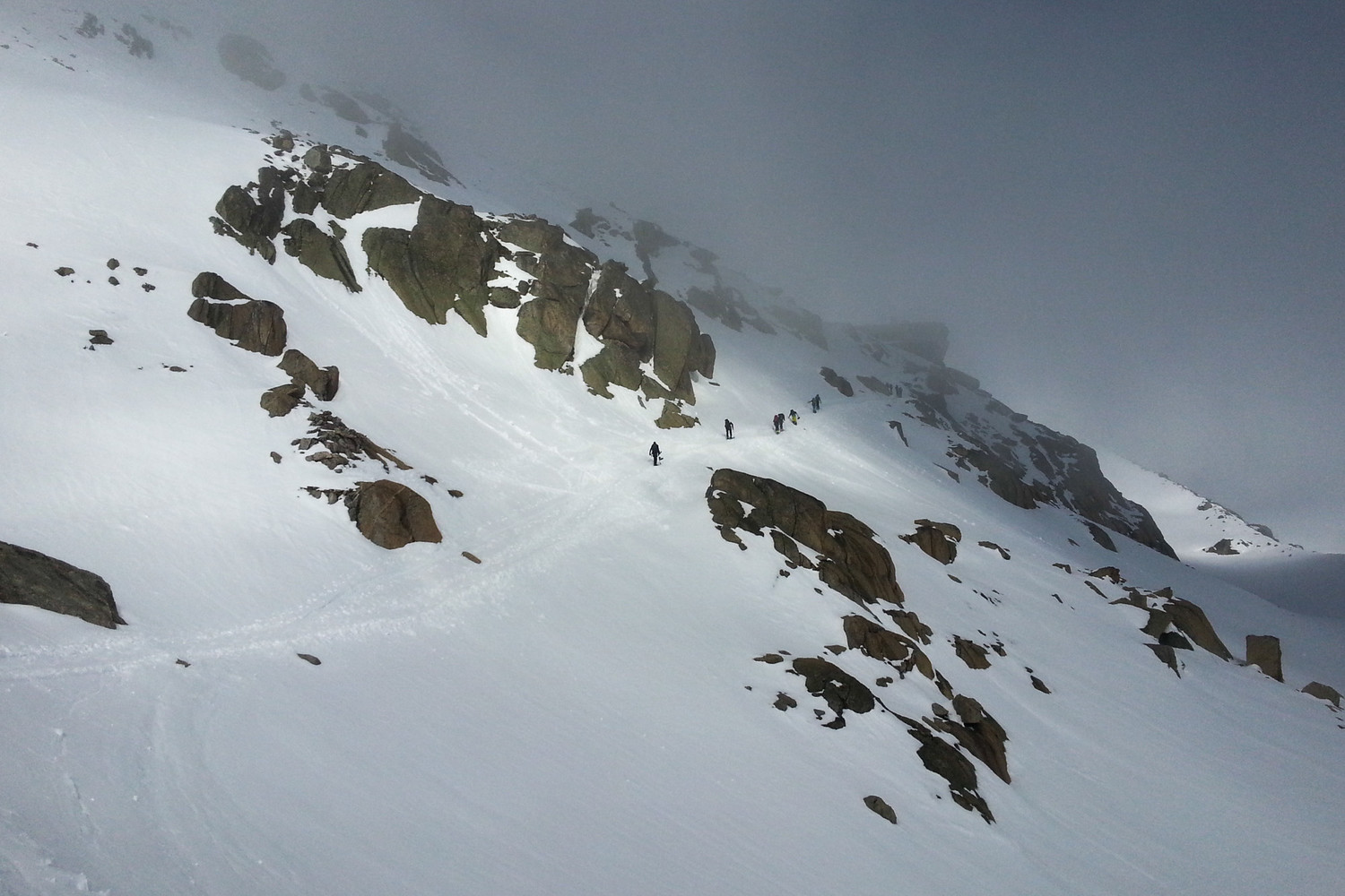 Montée au ref. de l'Argentière