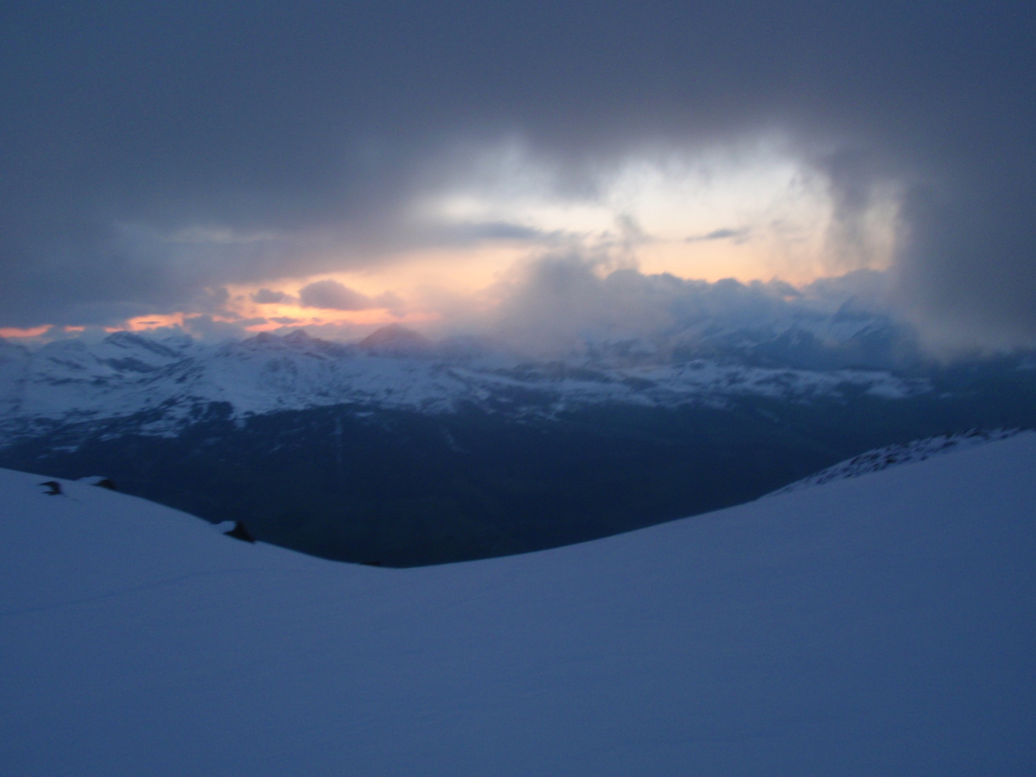 Coucher de soleil sur le chablais