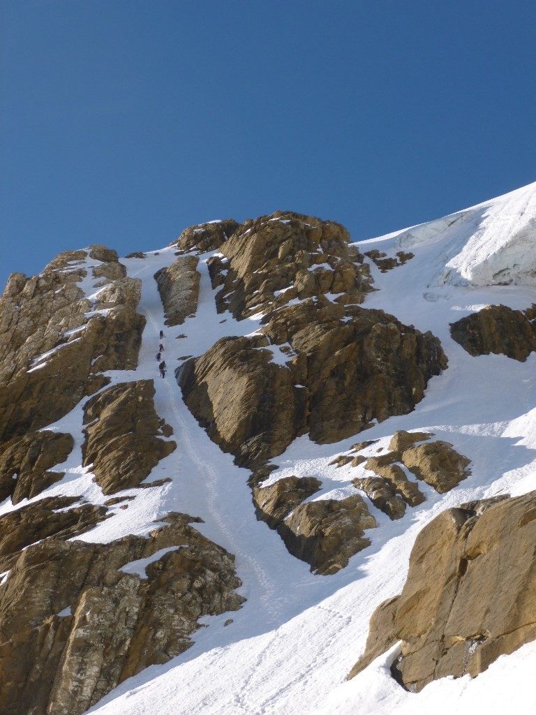 Face N couloir de départ
