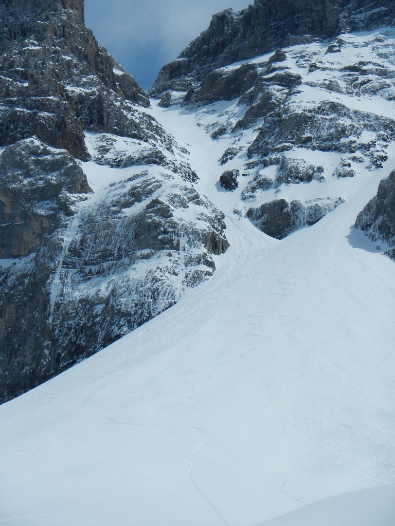 Couloir NW du Col de la Dent Jaune... tracé