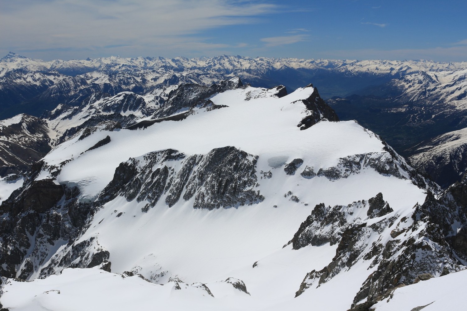 De l'Agneau Noir, vers les glacier et Dômes du Monêtier