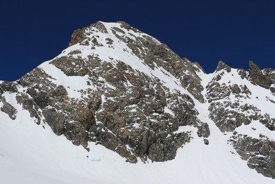 La face SE de l'Agneau Noir, après la descente
