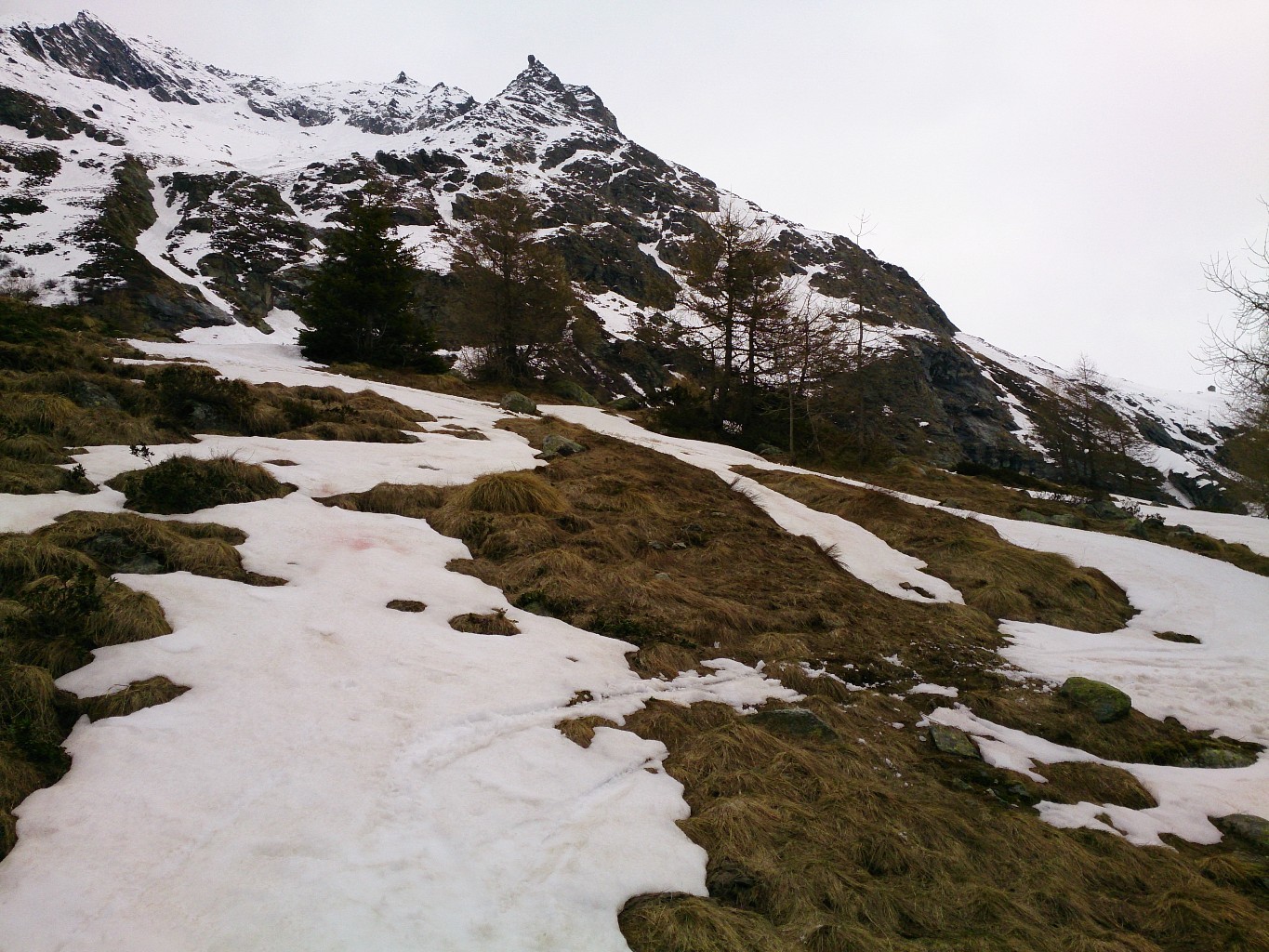 Ski névés à 1990m