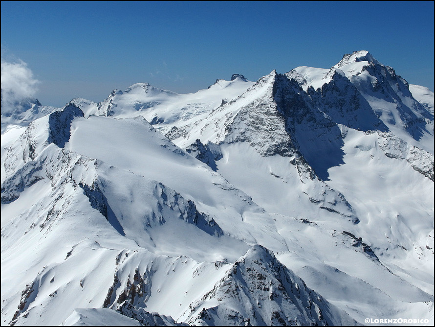 Verso il gruppo del Gran Paradiso, ancora ottimo innevamento