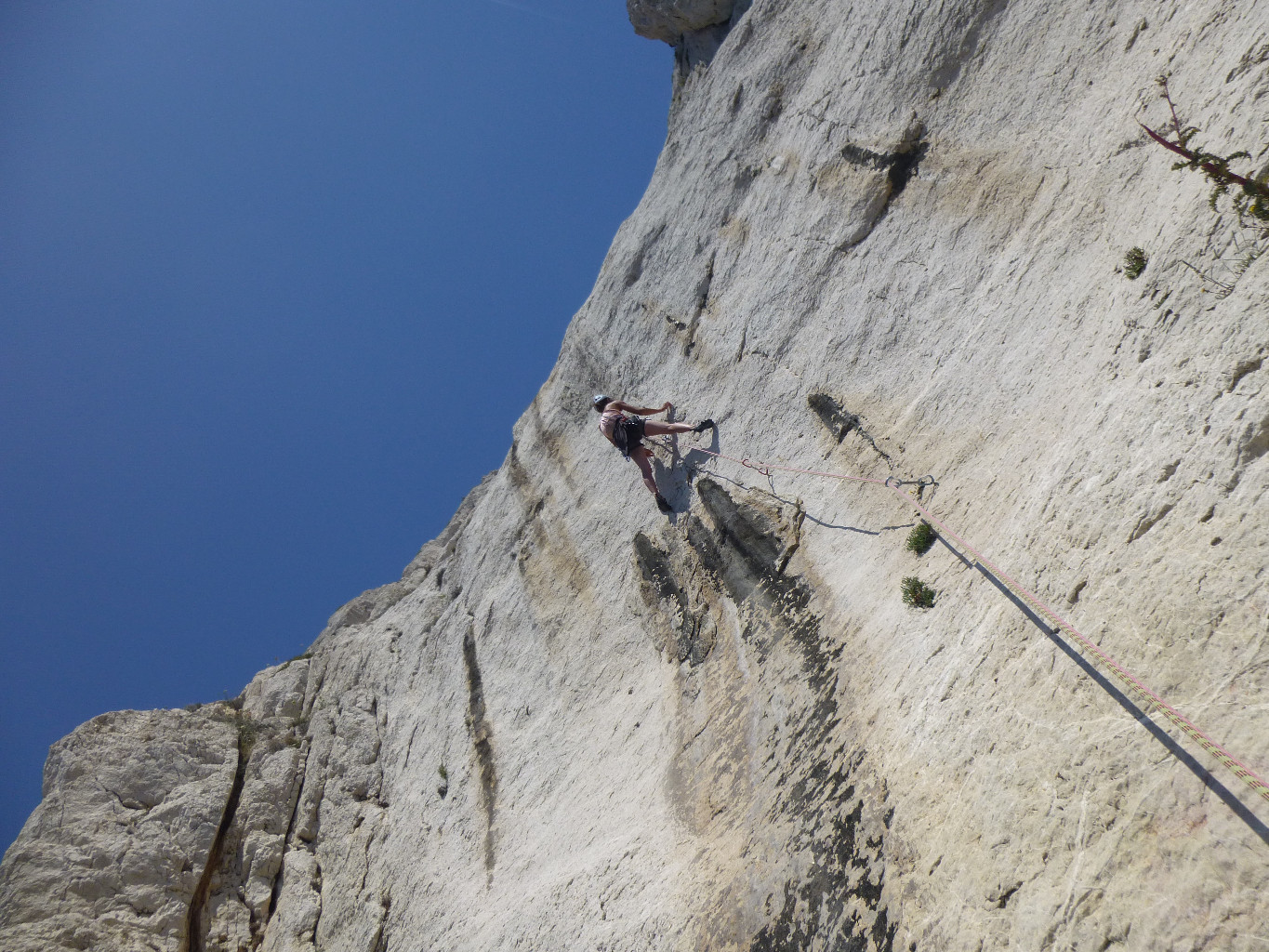 Après le plomb, dans le crux de L2 (NTD)