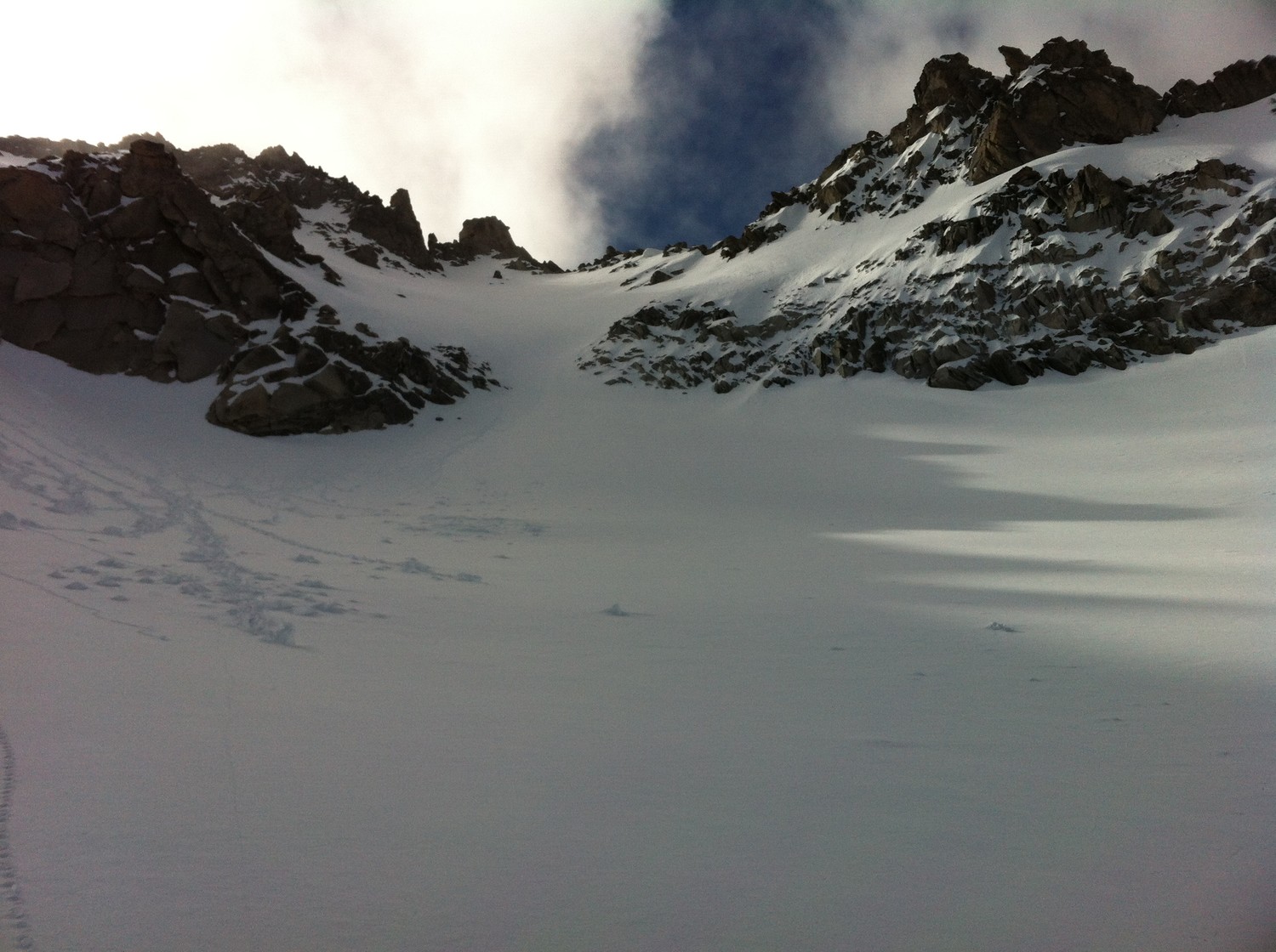 Aiguille de la Cabane en vue