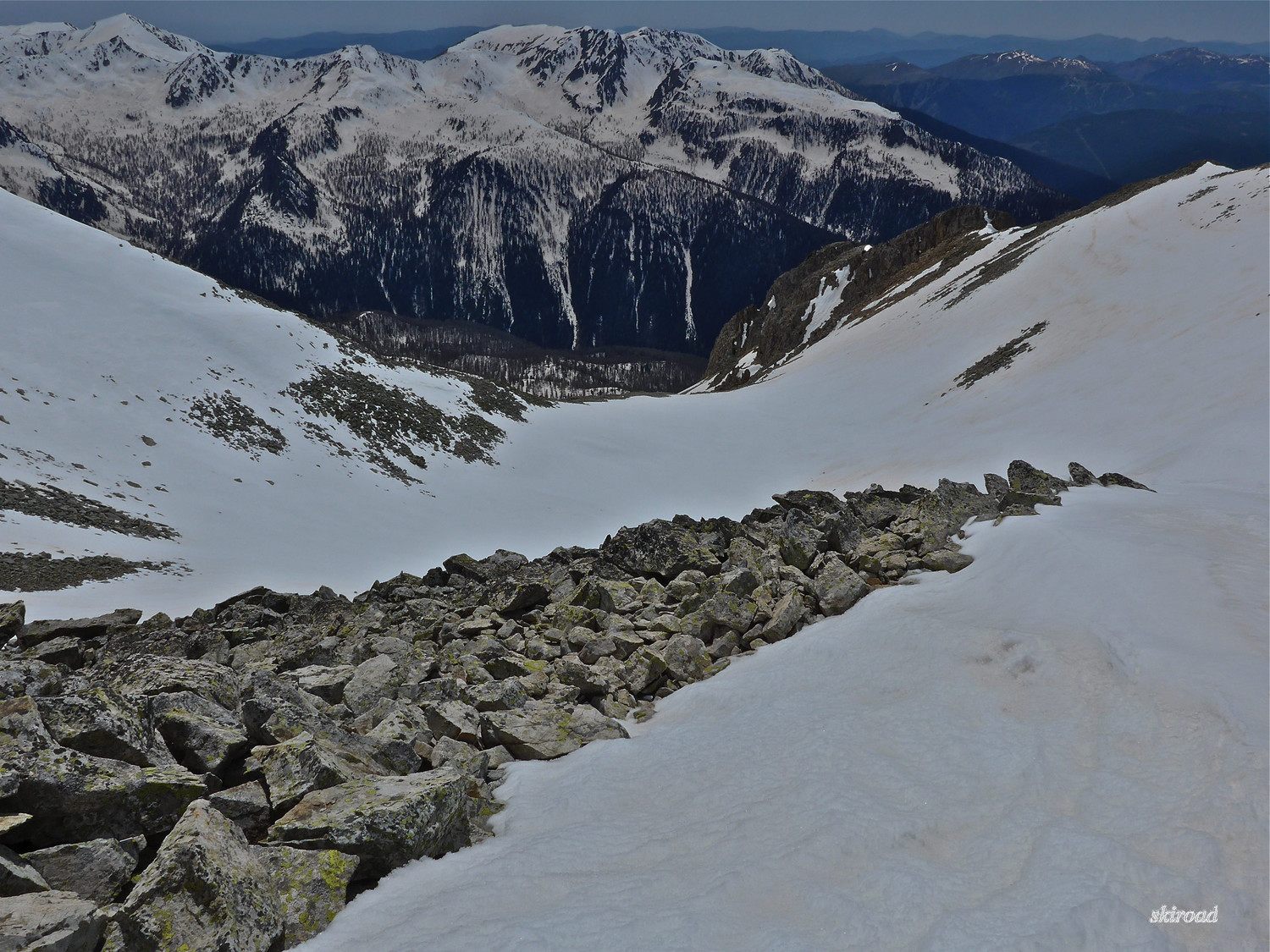 La descente au S.
