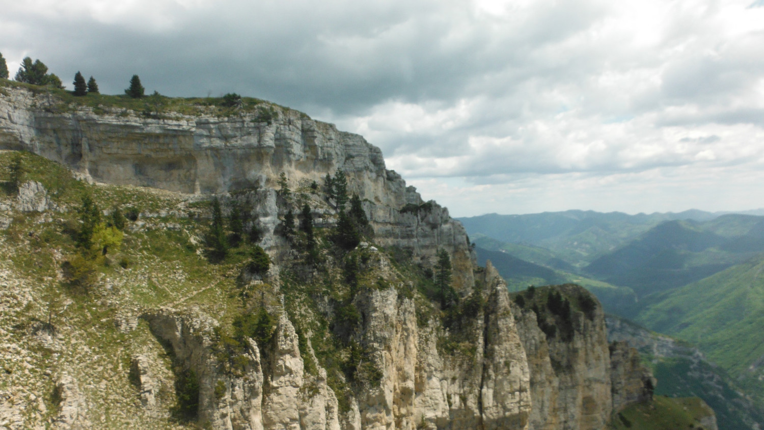 vue sur la vire des bouquetins