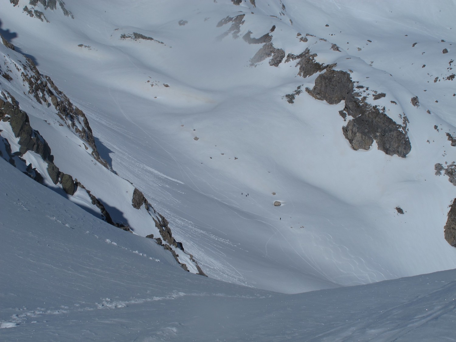 Arrivée en haut du couloir ouest de la Nova