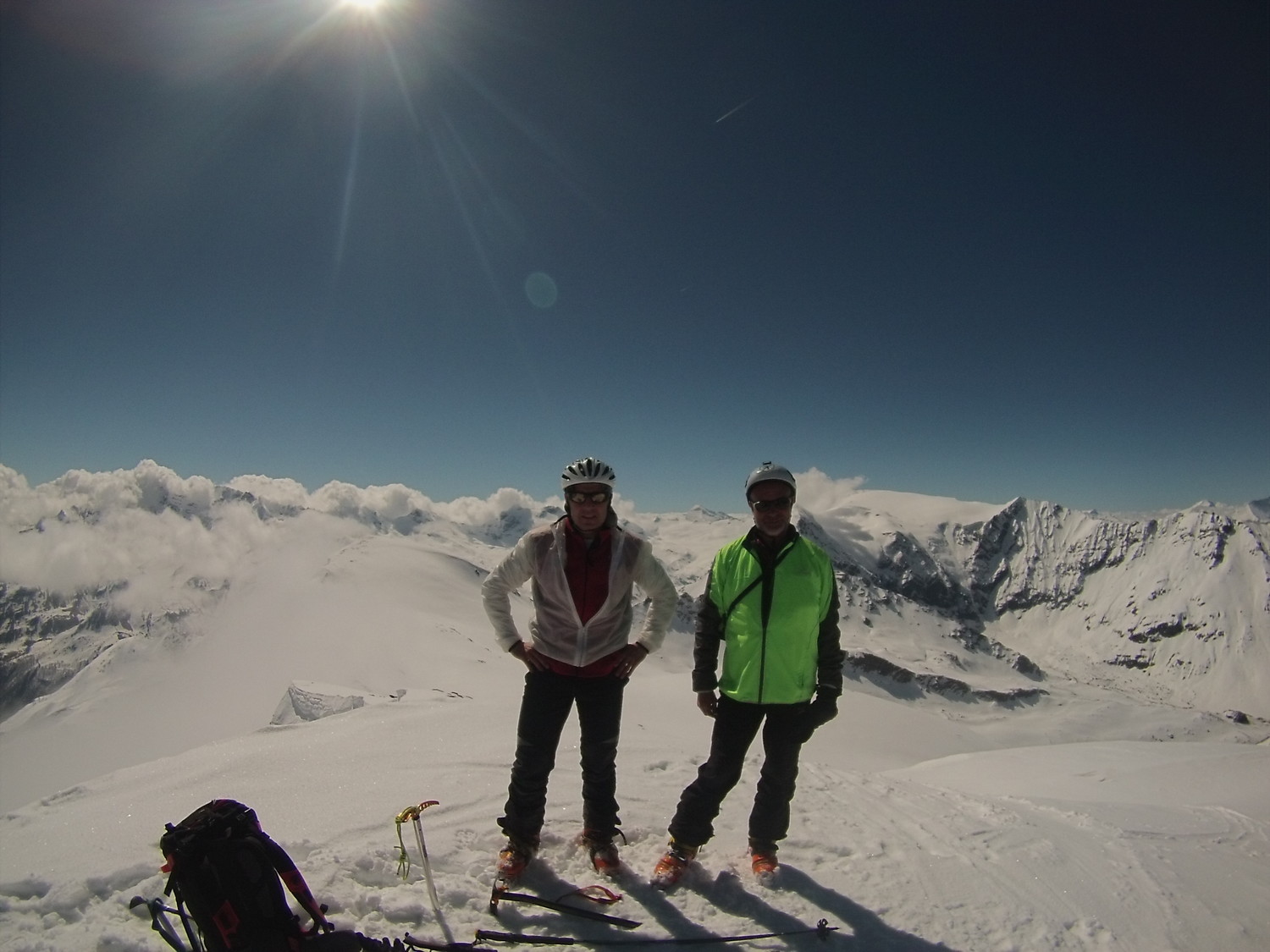 Luca e Giorgio in vetta.