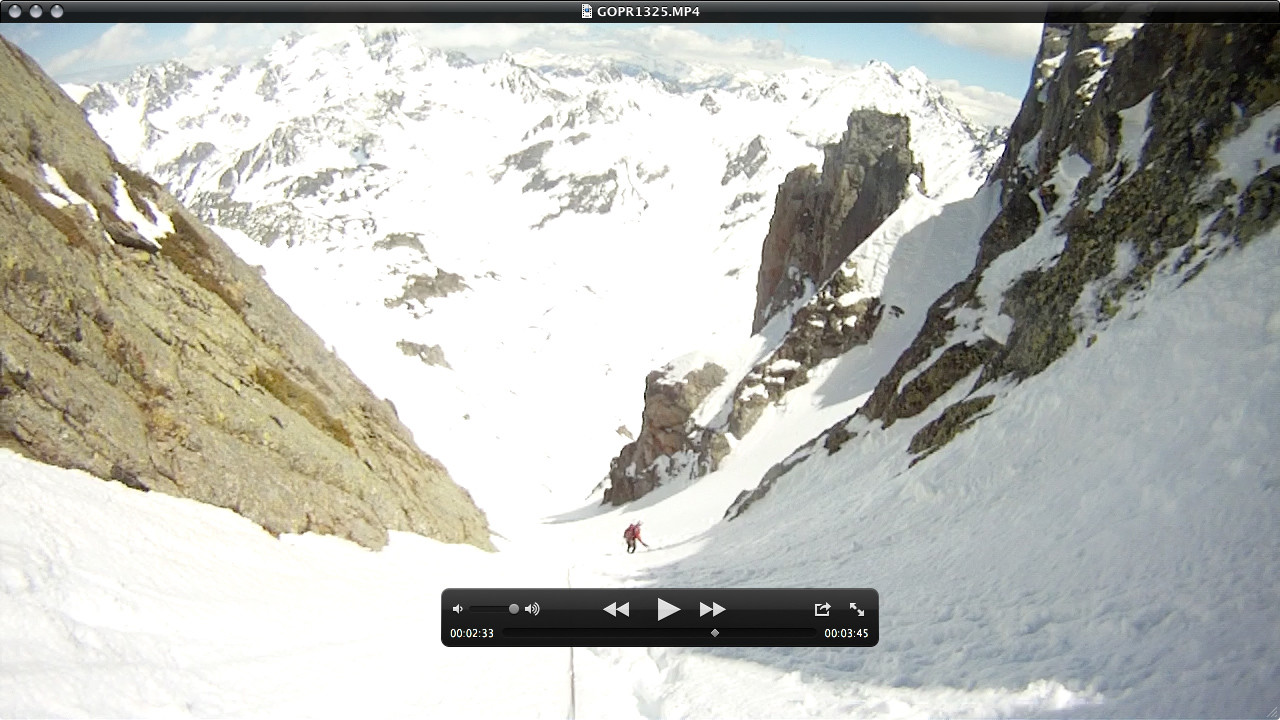 Descente par le couloir est