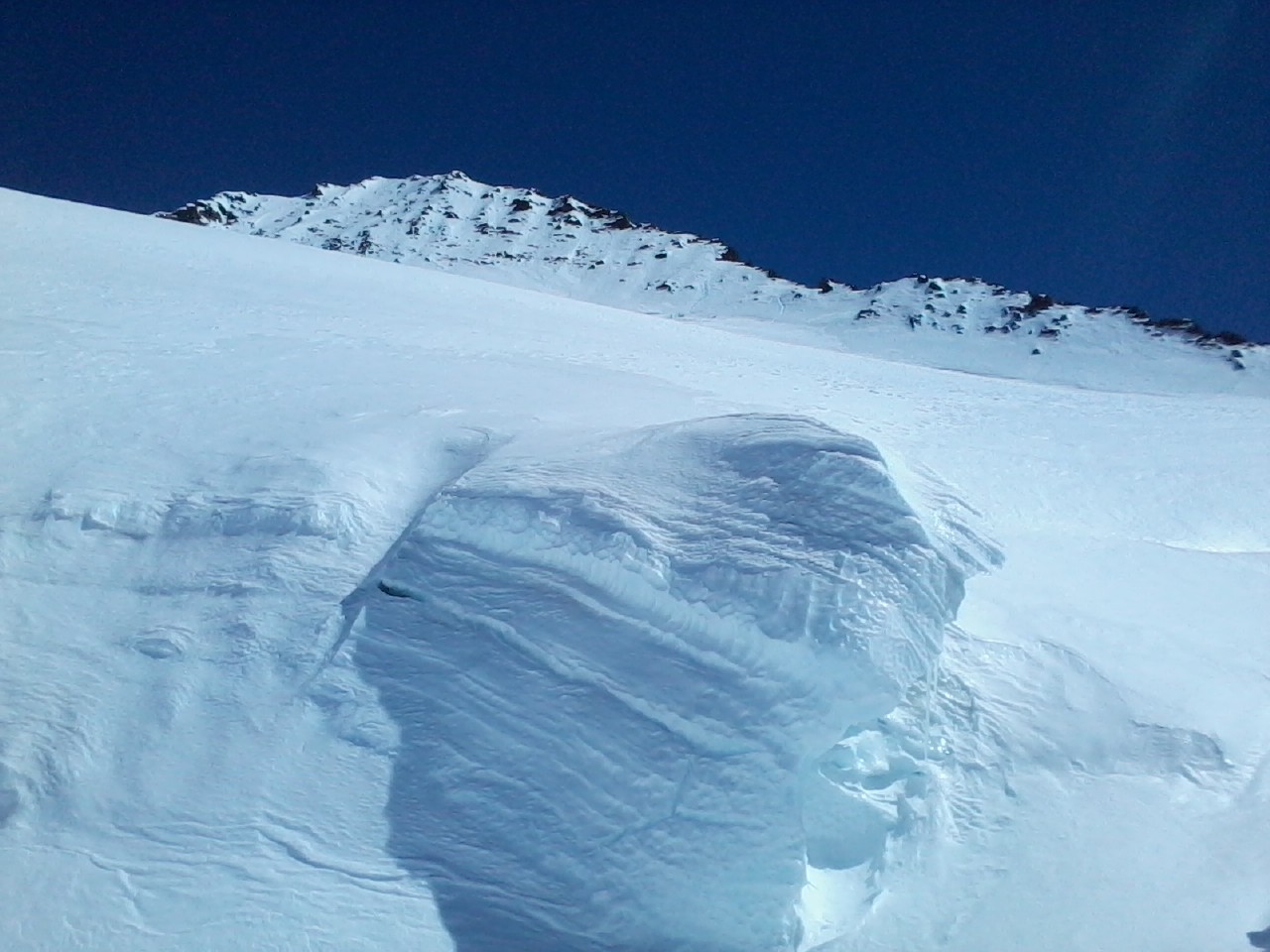 Arête SO vue de loin