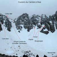 Couloirs du Cambre d'Ase