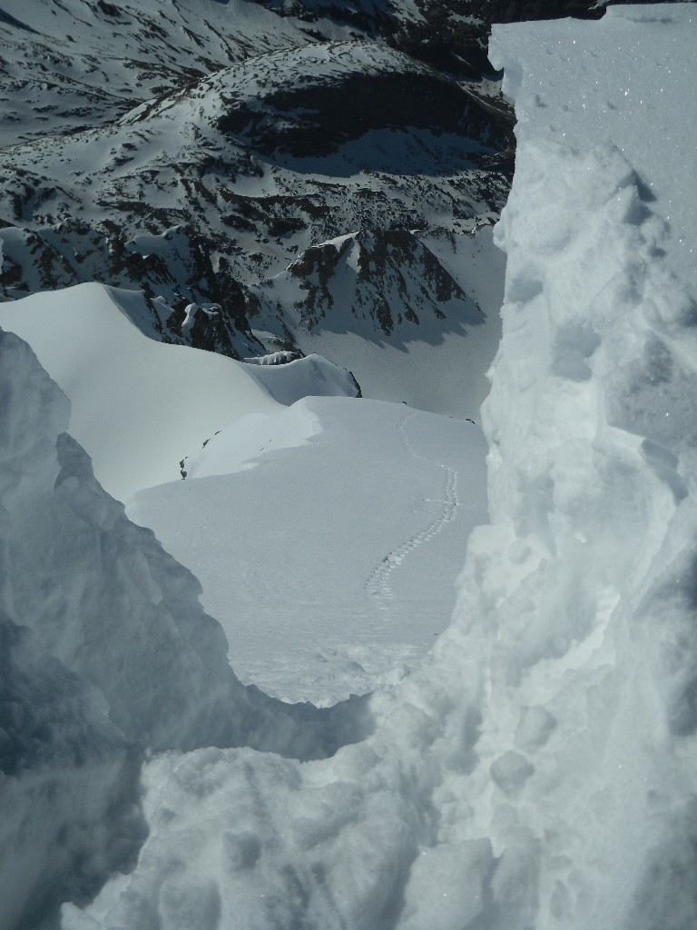 arête sud finale (à travers la corniche)