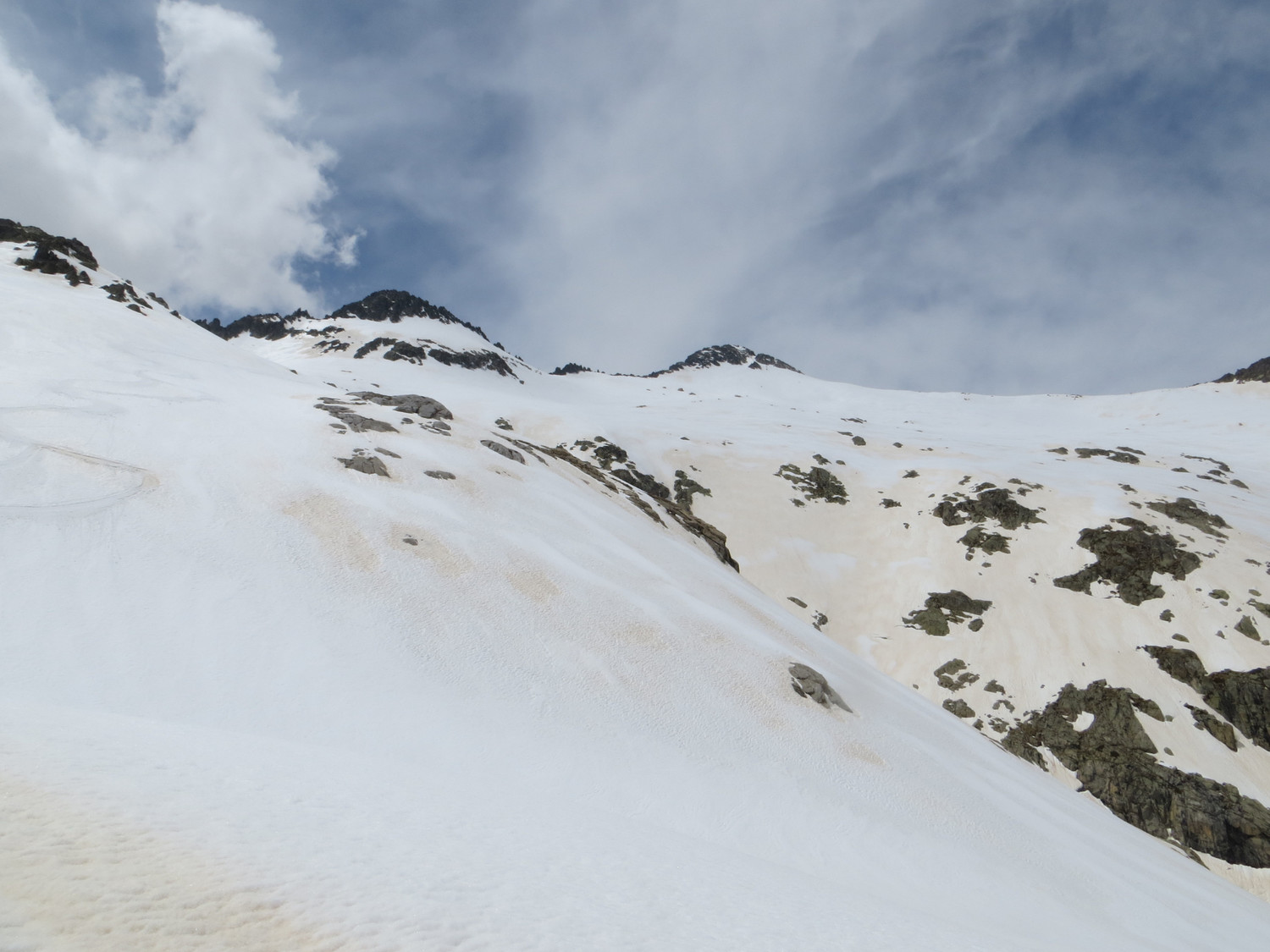 Vers moitié descente