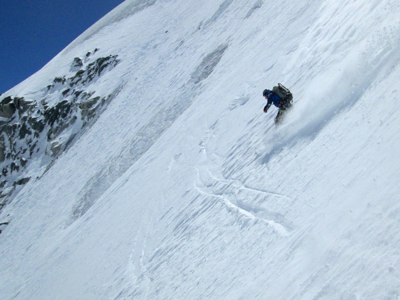 La neige est extra à skier
