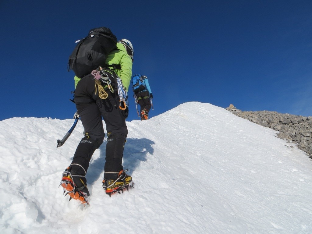 Derniers pas sur l'arête E