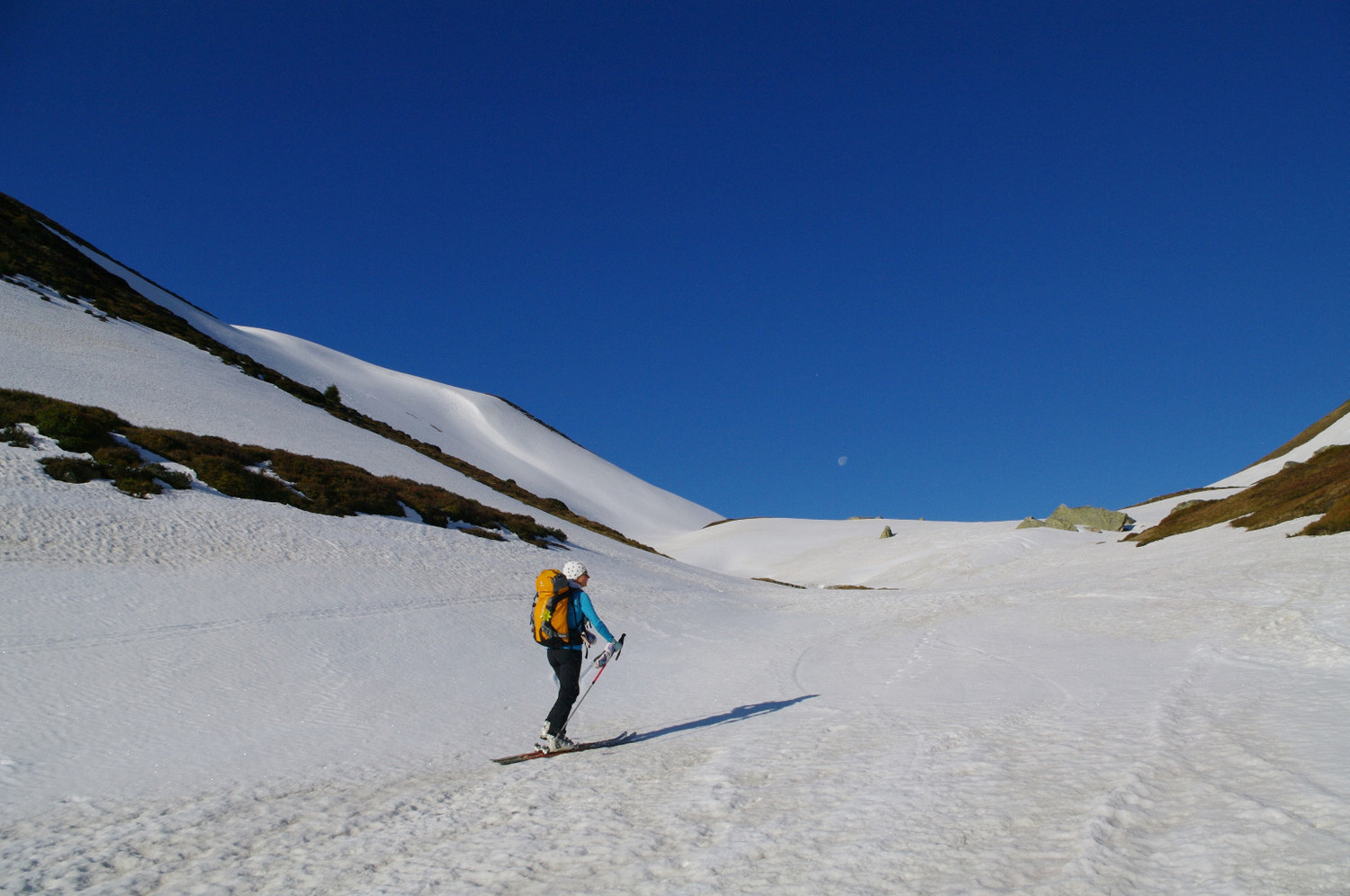 Ski de printemps en suivant la Lune
