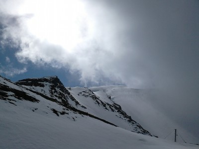 Vue du sommet du télésiège de l'aiguille le 18 mai 2014