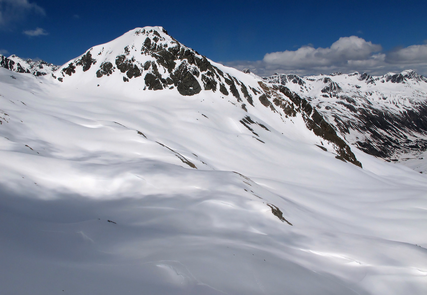 Fuorcla Margun; vista verso il Piz Traunter Ovas...