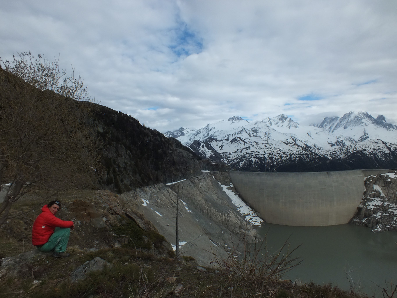 Barrage d'Emosson : entre les 2 tunnels