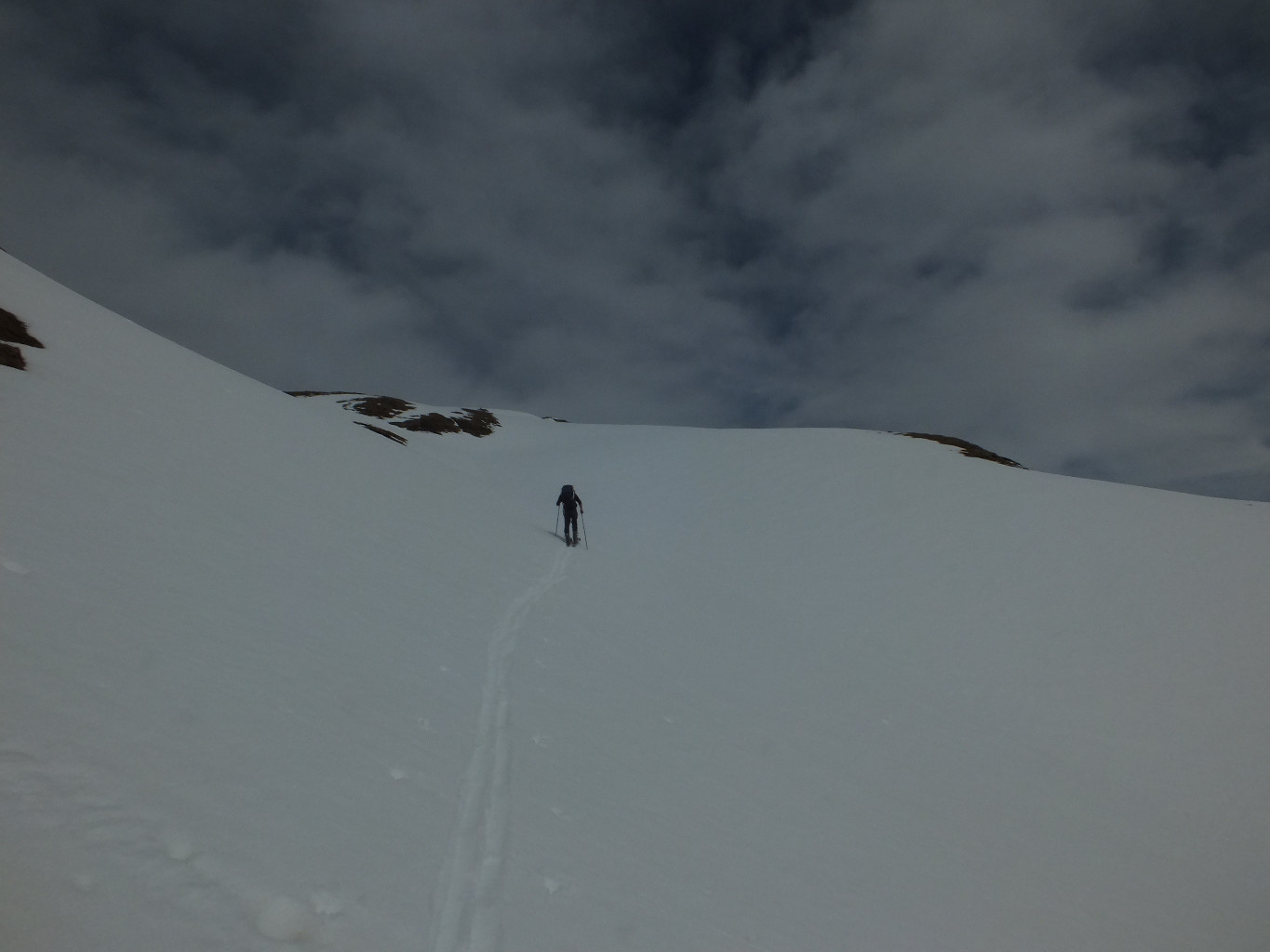 Remontée vers le col des Corbeaux