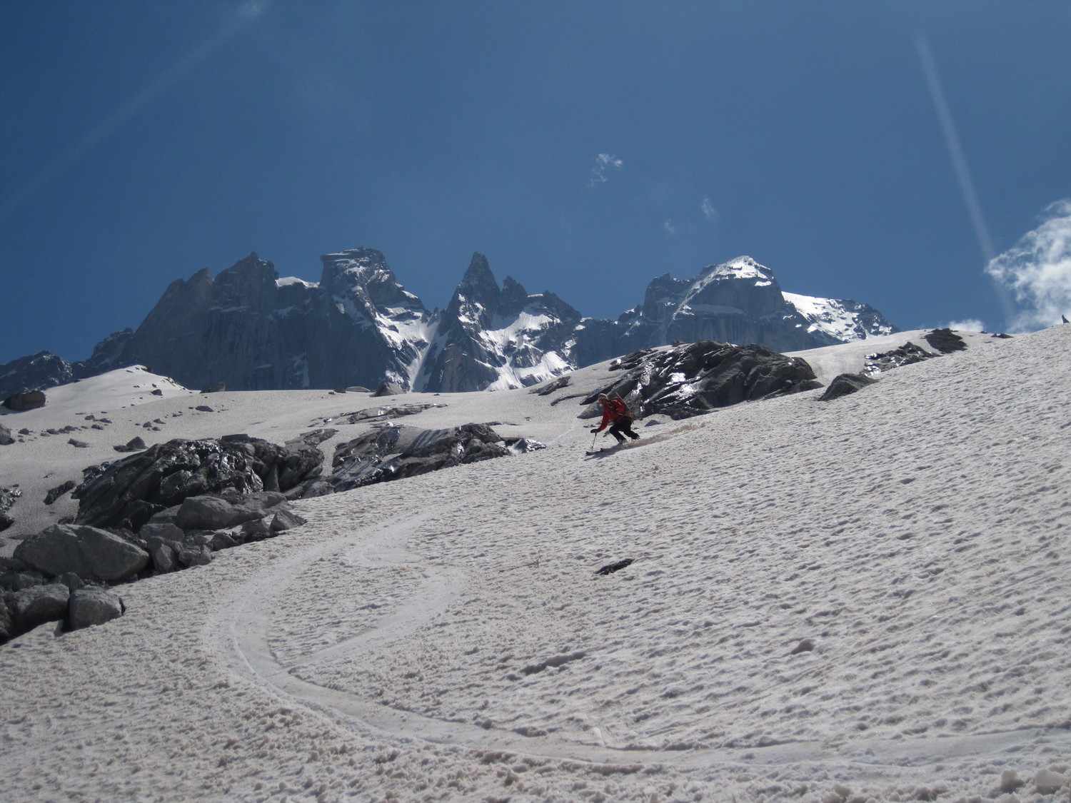 Neve estiva sotto le Sciore