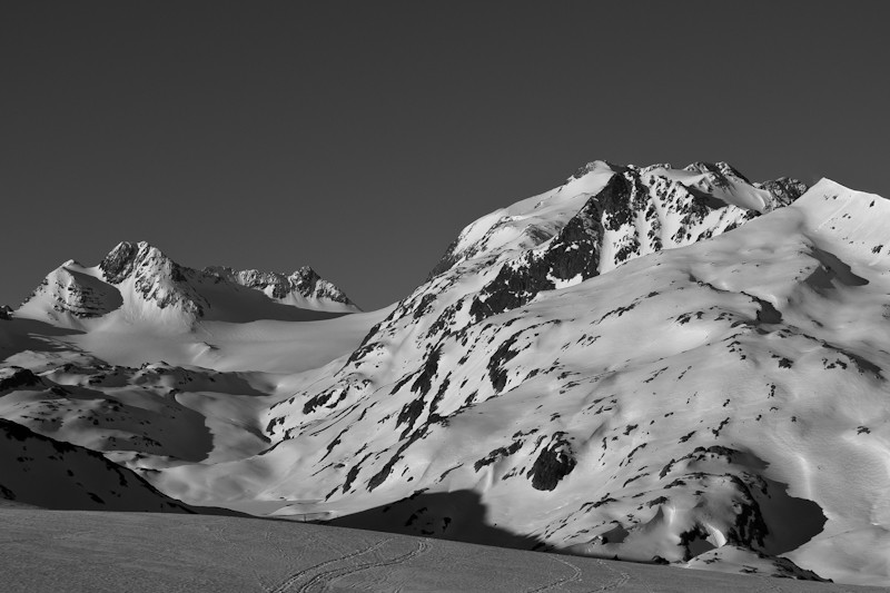Vers les Grand Sauvage et le glacier de St Sorlin