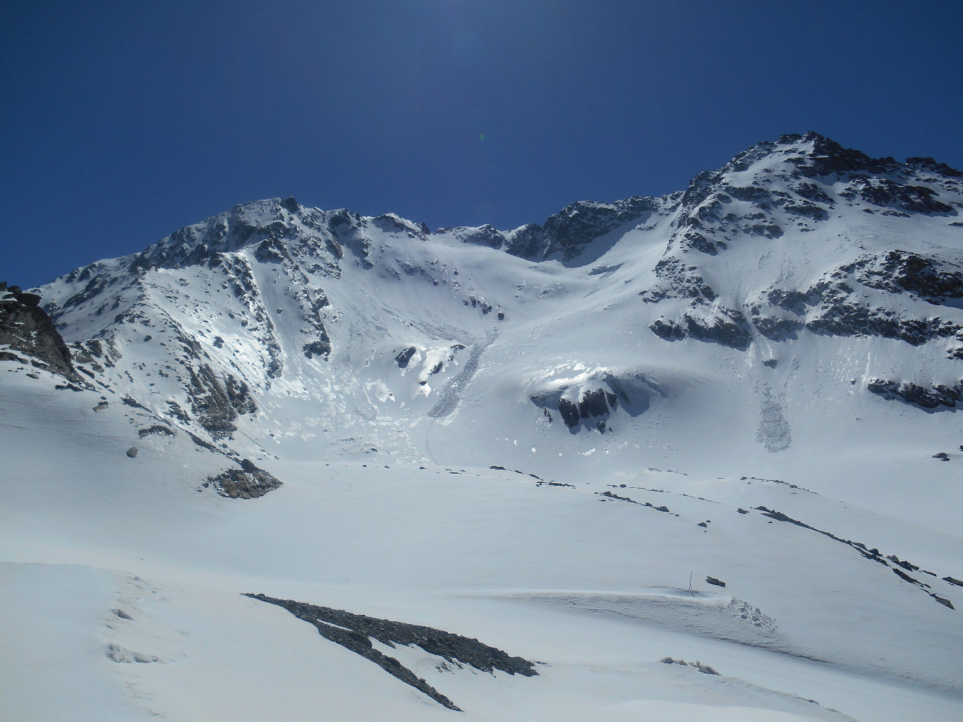 Versant W de l'Aiguille de Peclet