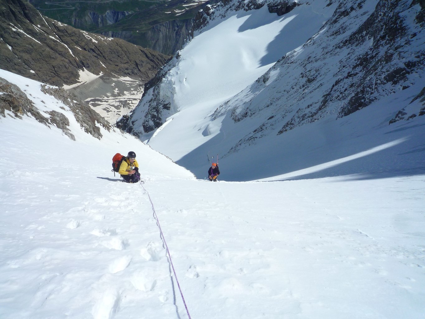 Ecrins - Col Claire - Vers la fin du couloir