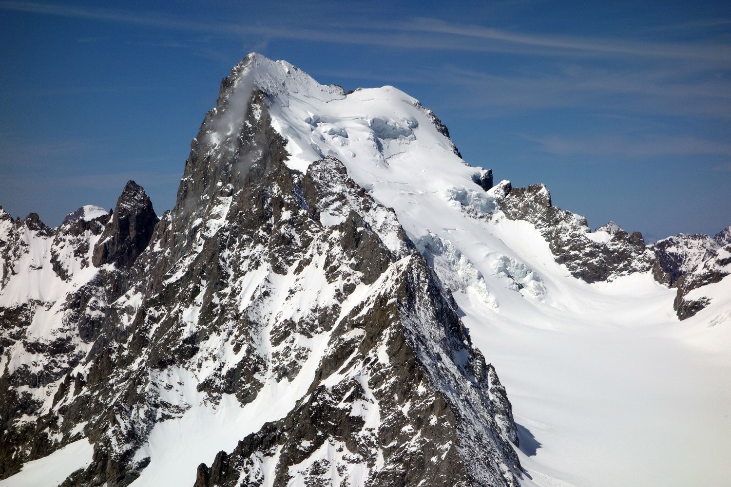 Vue sur la Barre depuis le sommet