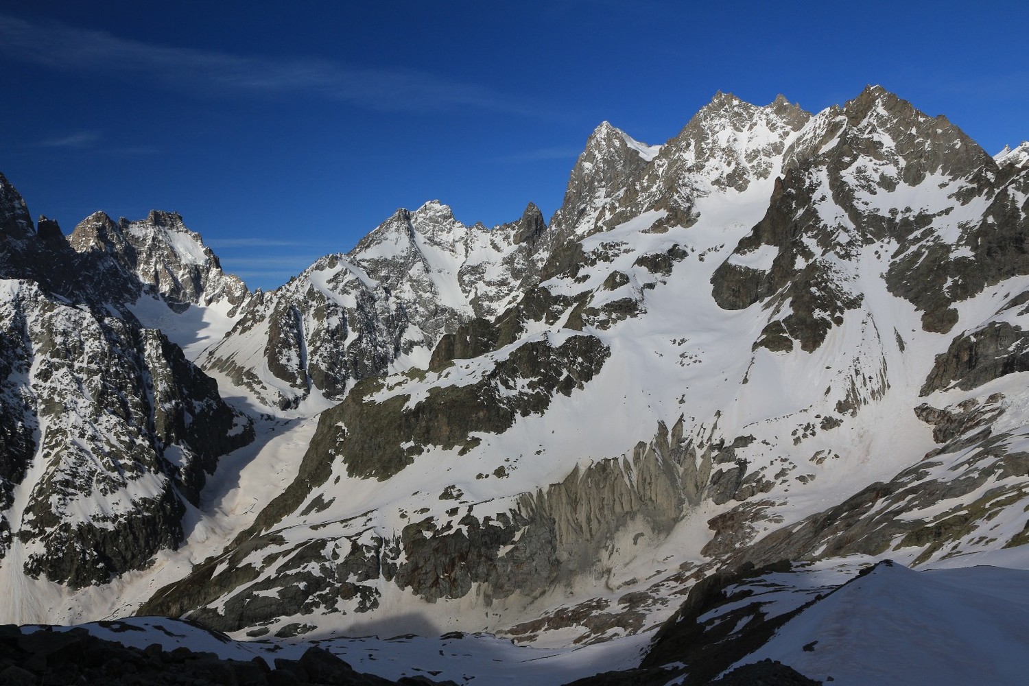 Vue générale de l'itinéraire d'accès au vallon de Serre Soubeyran