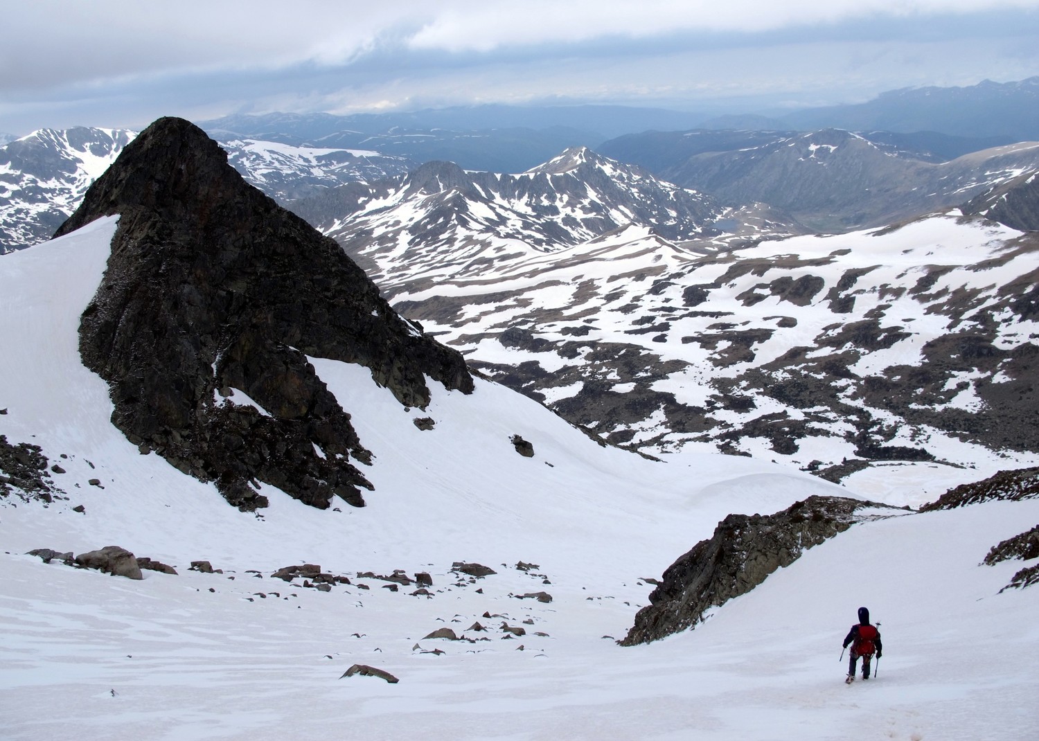 Descente au pied du Petit Rulhe