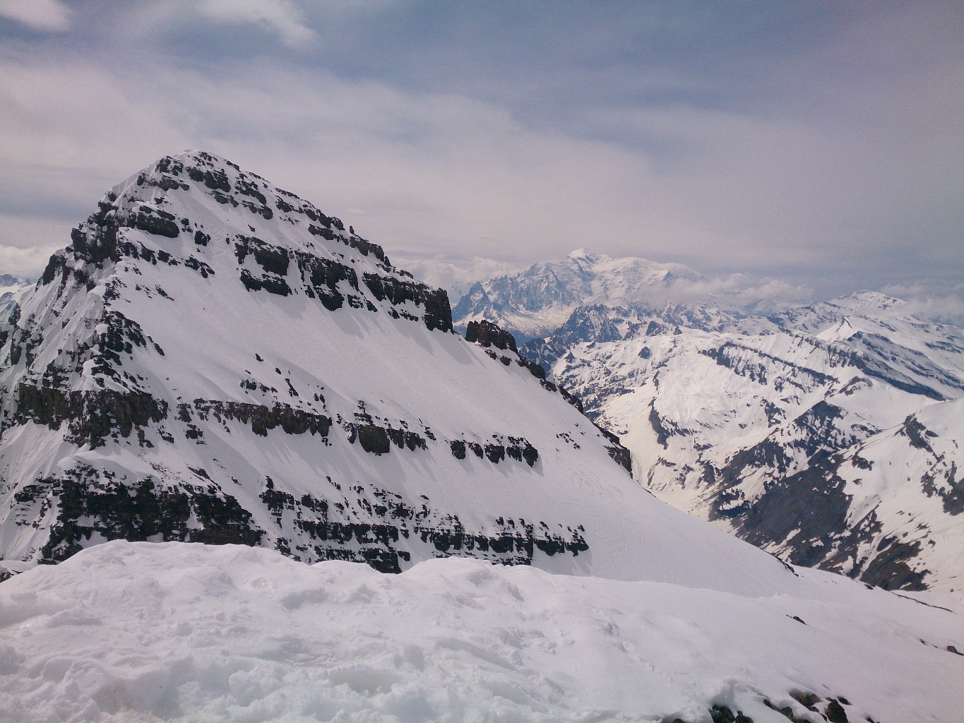 Tour Sallière et Mont-Blanc